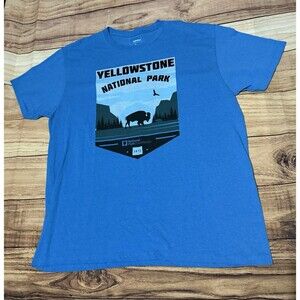 Yellowstone National Park Sonoma T Shirt 1872 Blue Men’s Size XL Extra Large